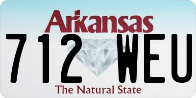 AR license plate 712WEU
