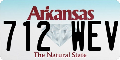 AR license plate 712WEV