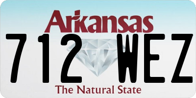 AR license plate 712WEZ