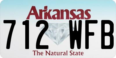 AR license plate 712WFB