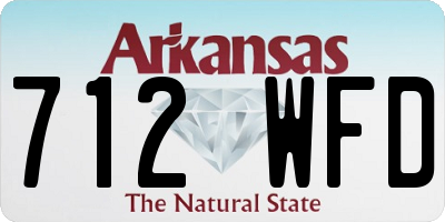 AR license plate 712WFD