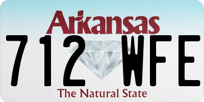 AR license plate 712WFE