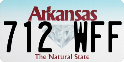 AR license plate 712WFF