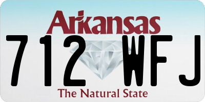 AR license plate 712WFJ
