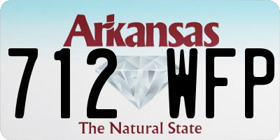 AR license plate 712WFP
