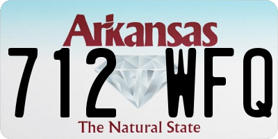 AR license plate 712WFQ