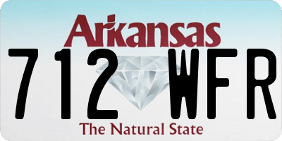 AR license plate 712WFR