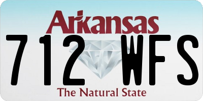 AR license plate 712WFS