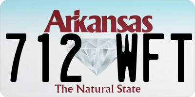 AR license plate 712WFT