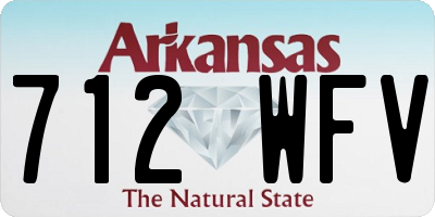 AR license plate 712WFV