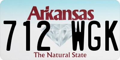 AR license plate 712WGK