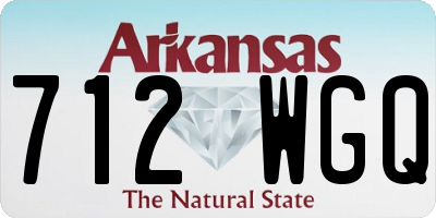 AR license plate 712WGQ