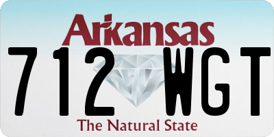 AR license plate 712WGT