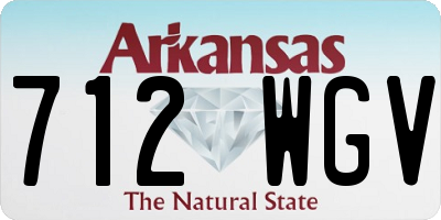 AR license plate 712WGV
