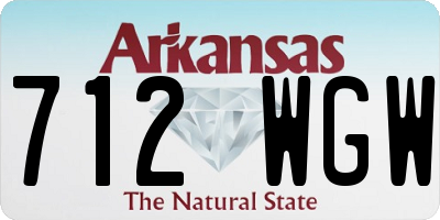 AR license plate 712WGW