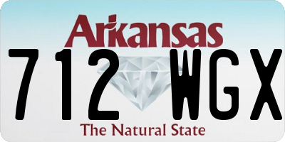 AR license plate 712WGX