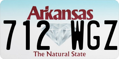 AR license plate 712WGZ