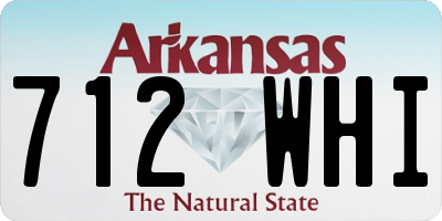 AR license plate 712WHI