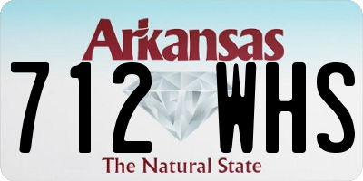 AR license plate 712WHS