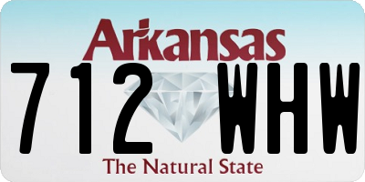 AR license plate 712WHW