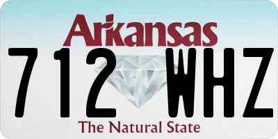 AR license plate 712WHZ