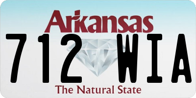 AR license plate 712WIA