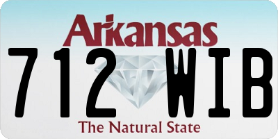 AR license plate 712WIB