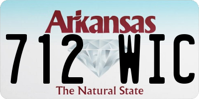 AR license plate 712WIC