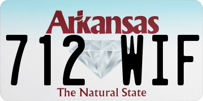 AR license plate 712WIF