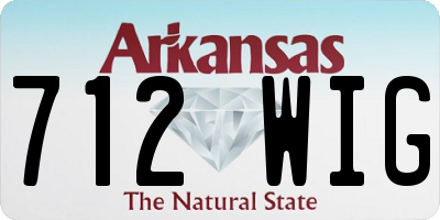 AR license plate 712WIG