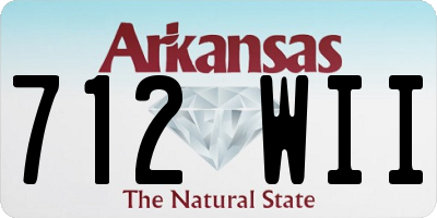 AR license plate 712WII