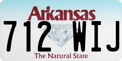 AR license plate 712WIJ
