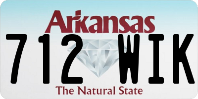 AR license plate 712WIK