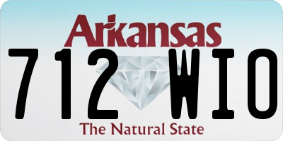 AR license plate 712WIO