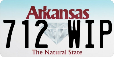 AR license plate 712WIP