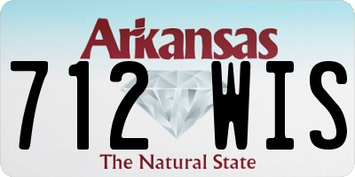 AR license plate 712WIS
