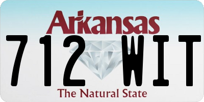AR license plate 712WIT