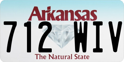 AR license plate 712WIV
