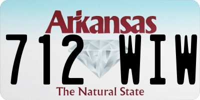 AR license plate 712WIW
