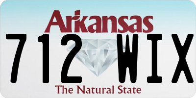 AR license plate 712WIX