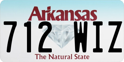 AR license plate 712WIZ