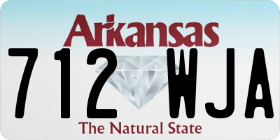 AR license plate 712WJA