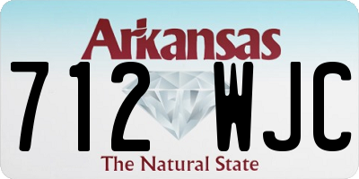 AR license plate 712WJC