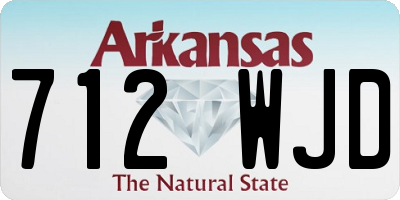 AR license plate 712WJD