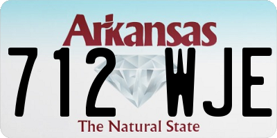 AR license plate 712WJE