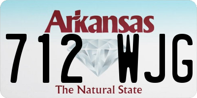 AR license plate 712WJG