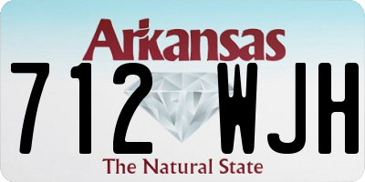 AR license plate 712WJH