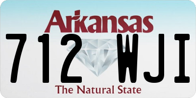 AR license plate 712WJI