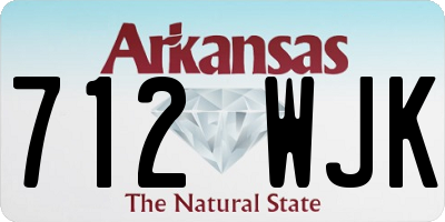 AR license plate 712WJK