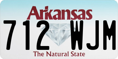 AR license plate 712WJM